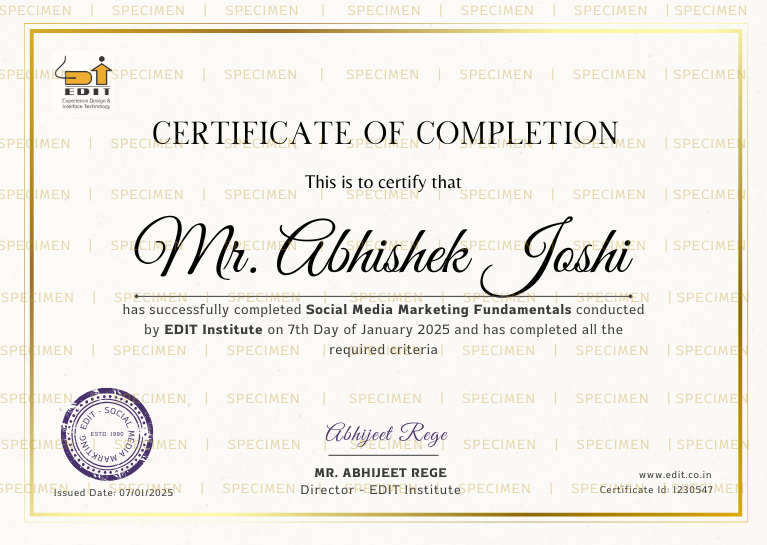 EDIT - UI UX Design Course Certificate